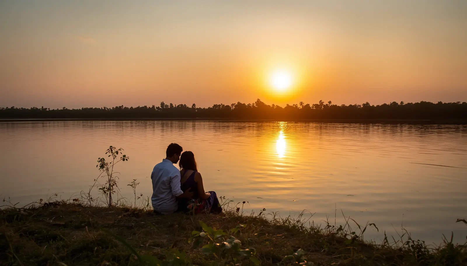 Couple enjoying a romantic getaway near the Kabini backwaters