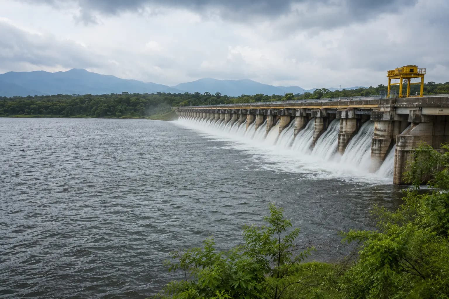 Kabini dam and backwaters in HD Kote